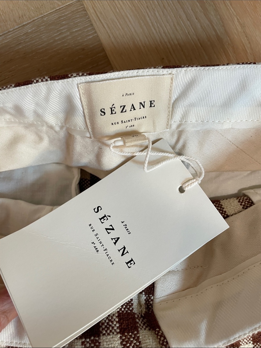 NWT Sezane MARTIN CROP TROUSERS in Size 36/ US size 4 - Picture 6 of 8